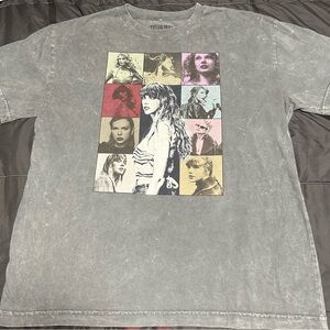 Taylor Swift Official 2023 Eras Tour Mineral Wash Shirt Size Large Never Worn